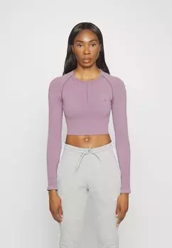 Футболка с длинным рукавом Even&Odd, темно-фиолетовая