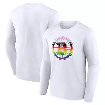 Футболка с длинным рукавом Fanatics Branded Boston Bruins, белый