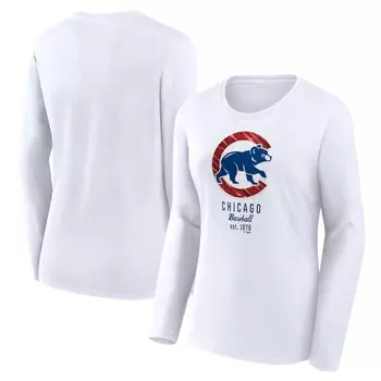 Футболка с длинным рукавом Fanatics Branded Chicago Cubs, белый