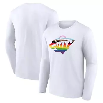 Футболка с длинным рукавом Fanatics Branded Minnesota Wild, белый