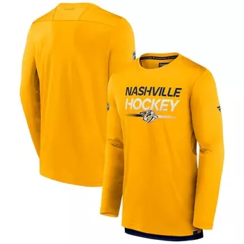 Футболка с длинным рукавом Fanatics Branded Nashville Predators, золотой
