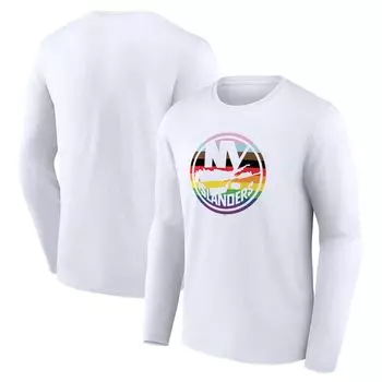 Футболка с длинным рукавом Fanatics Branded New York Islanders, белый