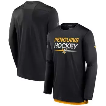 Футболка с длинным рукавом Fanatics Branded Pittsburgh Penguins, черный