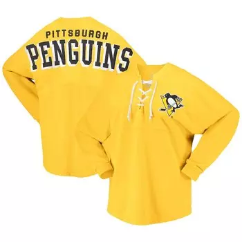 Футболка с длинным рукавом Fanatics Branded Pittsburgh Penguins, золотой