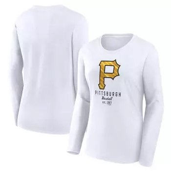 Футболка с длинным рукавом Fanatics Branded Pittsburgh Pirates, белый