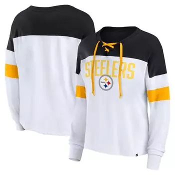 Футболка с длинным рукавом Fanatics Branded Pittsburgh Steelers, белый