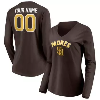 Футболка с длинным рукавом Fanatics Branded San Diego Padres, коричневый