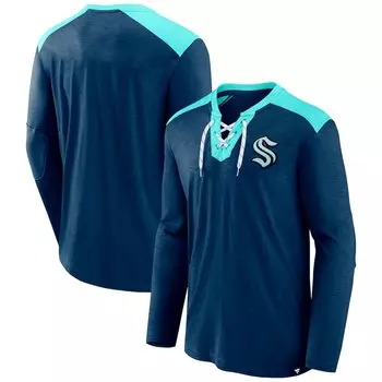 Футболка с длинным рукавом Fanatics Branded Seattle Kraken, нави