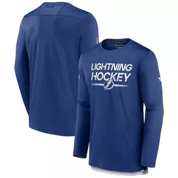 Футболка с длинным рукавом Fanatics Branded Tampa Bay Lightning, синий
