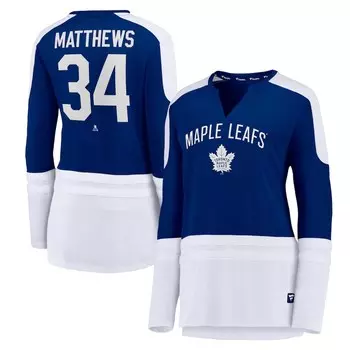 Футболка с длинным рукавом Fanatics Branded Toronto Maple Leafs, синий