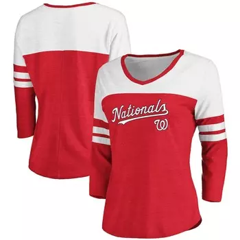 Футболка с длинным рукавом Fanatics Branded Washington Nationals, красный