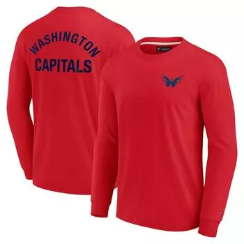 Футболка с длинным рукавом Fanatics Signature Washington Capitals, красный