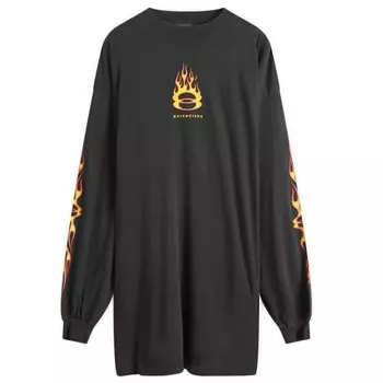 Футболка с длинным рукавом Flame Balenciaga, черный