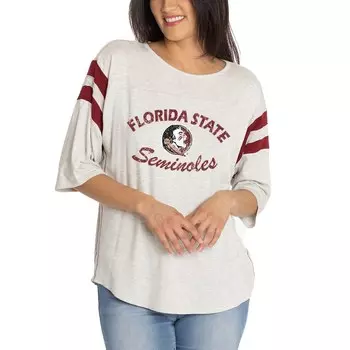 Футболка с длинным рукавом Flying Colors Apparel Florida State Seminoles, пепельный