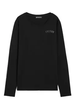 Футболка с длинным рукавом Freddy, черная