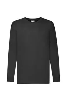 Футболка с длинным рукавом Fruit of the Loom, черный