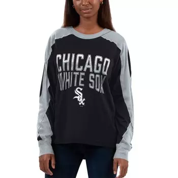 Футболка с длинным рукавом G-III 4Her by Carl Banks Chicago White Sox, черный