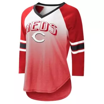Футболка с длинным рукавом G-III 4Her by Carl Banks Cincinnati Reds, белый