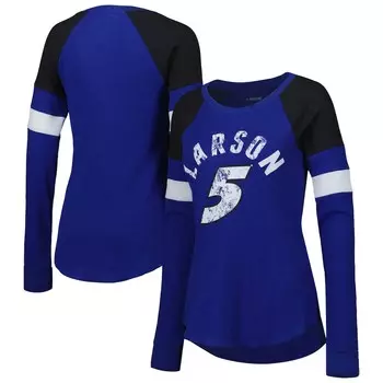 Футболка с длинным рукавом G-III 4Her by Carl Banks Kyle Larson, роял