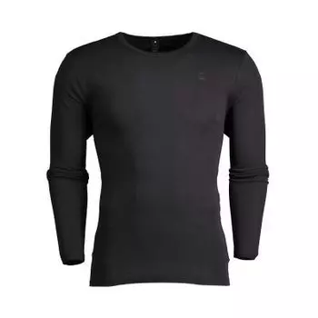 Футболка с длинным рукавом G-Star Base Ribbed Neck Premium 1 By 1, черный