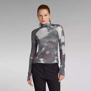 Футболка с длинным рукавом G-Star Blurry Camo, серый