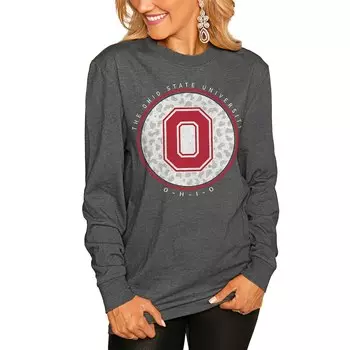Футболка с длинным рукавом Gameday Couture Ohio State Buckeyes, угольный