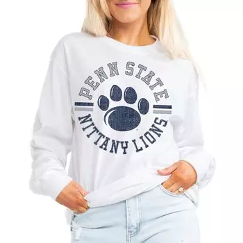 Футболка с длинным рукавом Gameday Couture Penn State Nittany Lions, белый