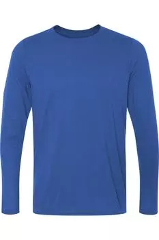 Футболка с длинным рукавом Gildan Performance, цвет royal