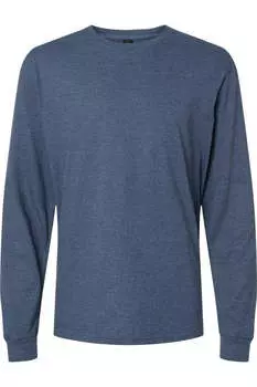 Футболка с длинным рукавом Gildan Softstyle CVC, цвет navy mist