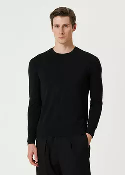 Футболка с длинным рукавом Giorgio Armani, черный