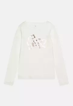 Футболка с длинным рукавом Girls GAP, цвет new off white