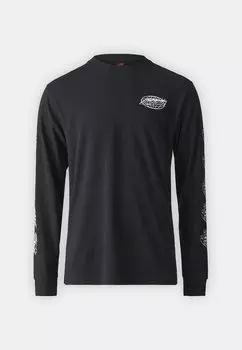 Футболка с длинным рукавом Global Flame Dot Mono Unisex Santa Cruz, черная