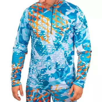 Футболка с длинным рукавом Graff Golf UPF -50, синий