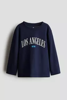 Футболка с длинным рукавом H&M, синий