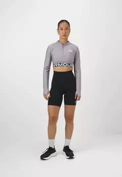Футболка с длинным рукавом HEATGEAR 1/4 ZIP Under Armour, серый