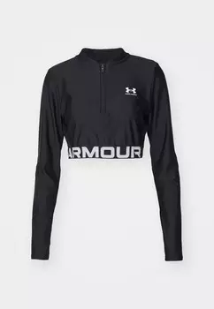 Футболка с длинным рукавом HEATGEAR 1/4 ZIP Under Armour, черный