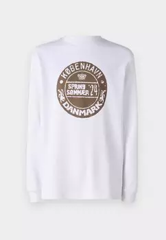 Футболка с длинным рукавом Herc Wood Wood, белая