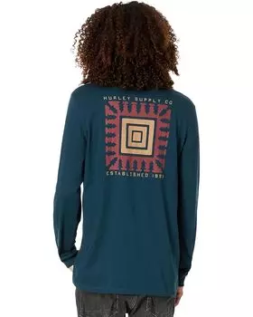 Футболка с длинным рукавом Hurley Explore Apache Long Sleeve Tee, цвет Armored Navy