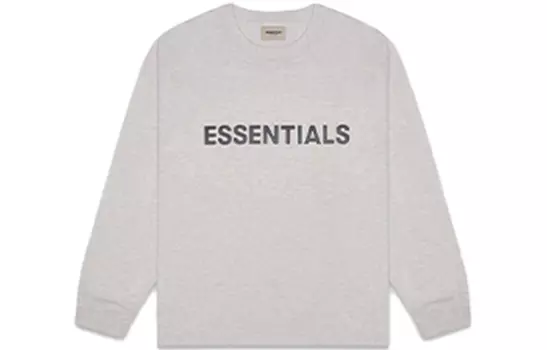 Футболка с длинным рукавом и аппликацией логотипа Fear Of God Essentials, Oat