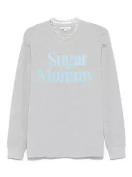 Футболка с длинным рукавом и графическим принтом MARKGONG, серый