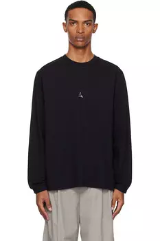 Футболка с длинным рукавом и логотипом Roa, черный