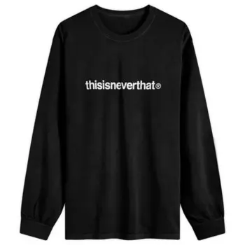 Футболка с длинным рукавом и логотипом T-Logo Thisisneverthat, черный