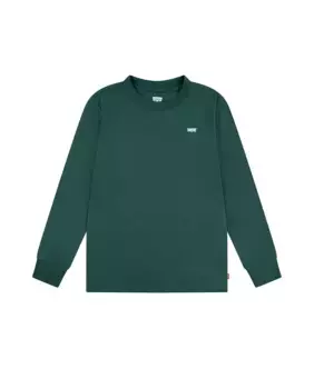 Футболка с длинным рукавом и маленьким логотипом Batwing Boy's Levi's, зеленый