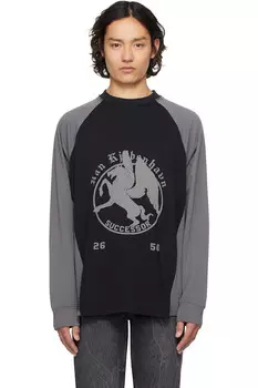 Футболка с длинным рукавом и принтом «Successor» Han Kjobenhavn, черный