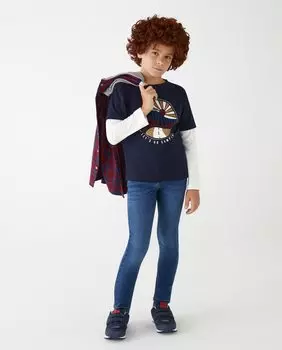 Футболка с длинным рукавом и рисунком спереди El Corte Ingls, мультиколор