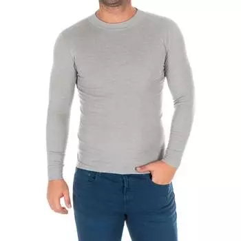 Футболка с длинным рукавом и воротником полувысоким 1625 h мужская Kisses And Love, серый