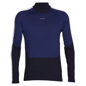 Футболка с длинным рукавом Icebreaker 200 Sone High Neck Merino, синий