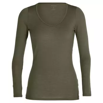 Футболка с длинным рукавом Icebreaker Siren Sweetheart Merino, зеленый