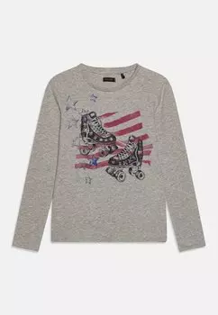 Футболка с длинным рукавом IKKS, Gris chin moyen