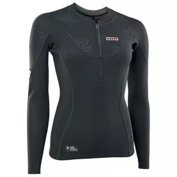 Футболка с длинным рукавом ION Neo Zip Top 1.5 mm Woman, черный